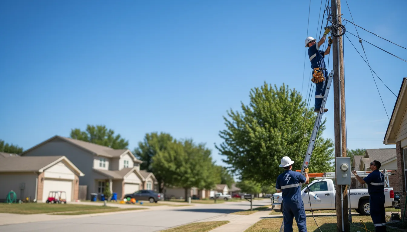 Residential electrician providing installation services in Waverly Hall, GA